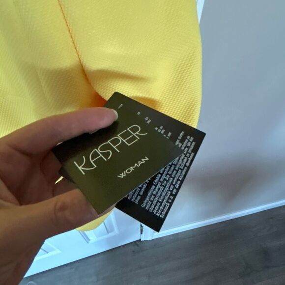 Kasper night yellow jacket blazer size 18W work attire work outfit NWT - Picture 10 of 11